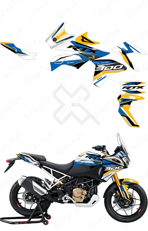 Phantom Edition Full Body Sticker Compatible with RTX 300 | Made in Premium Matte Vinyl with FPF (Fade Protection Film), Waterproof, Precut Sticker, Pack of 1
